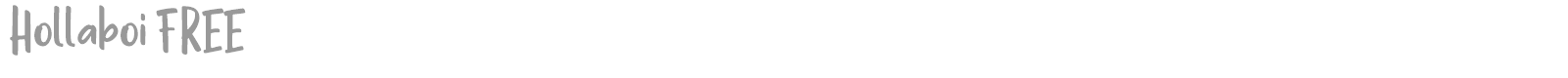 Hollaboi font preview